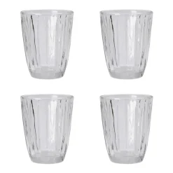 Verre Groove 20 cl Lot de 4, Transparent