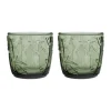 Verre Moomin 28 cl Lot de 2, Vert pin