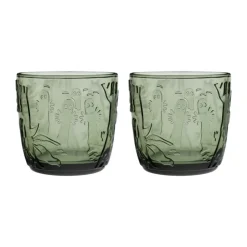 Verre Moomin 28 cl Lot de 2, Vert pin