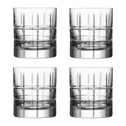 Verre old fashioned Street 27 cl, lot de 4, Transparent