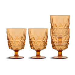 Verre Picknick Juni lot de 4, Ambre
