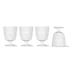 Verre Picknick Juni lot de 4, Blanc