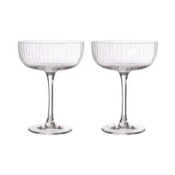 Verre sur pied Ernst, lot de 2, Transparent