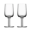 Verre sur pied Viva 25 cl Lot de 2, Transparent