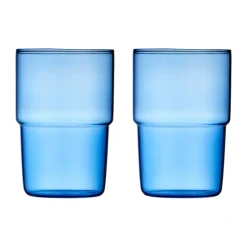 Verre Torino 40 cl, lot de 2, Blue