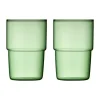 Verre Torino 40 cl, lot de 2, Green