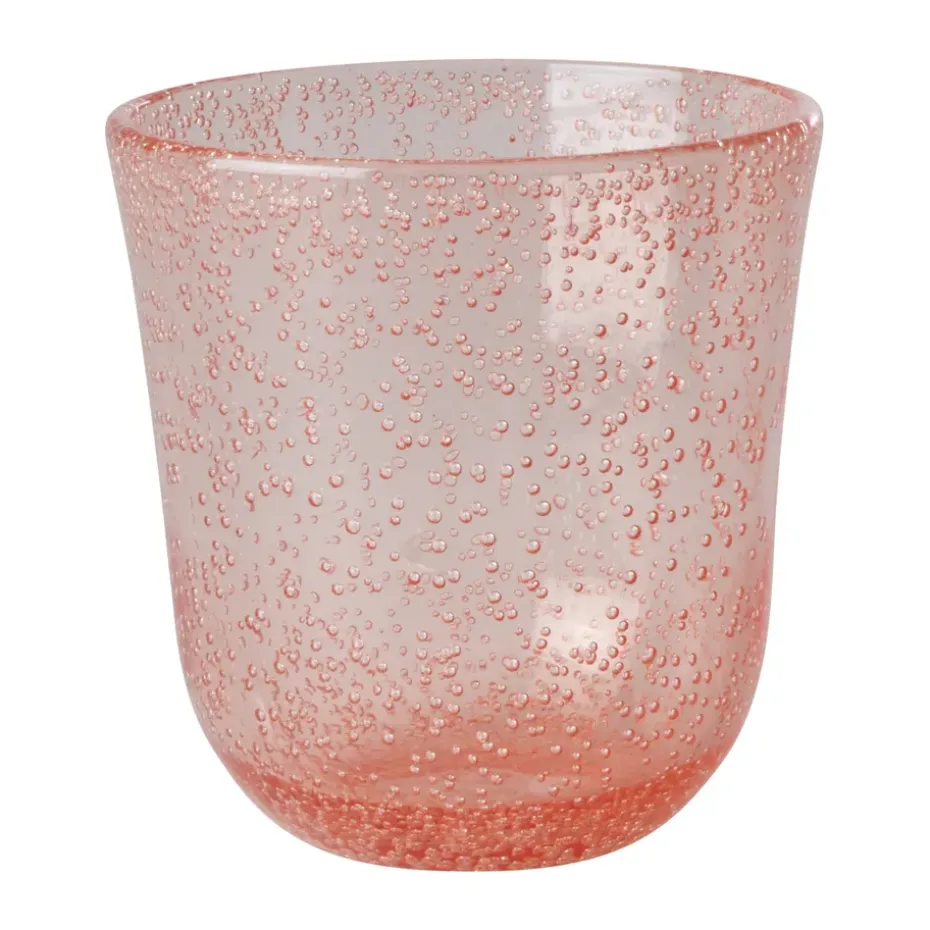 Verre tumbler Rice Bubble Design acrylique 41 cl, Peach