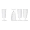 Verres à champagne Picknick lot de 4, Blanc