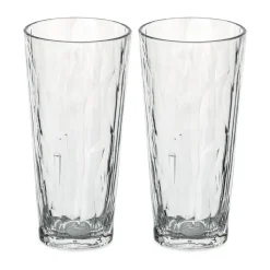 Verres à cocktail en plastique Club No. 19, 25 cl, Lot de 2, Cristal clair