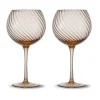 Verres à vin Opacity 47 cl lot de 2, Pêche