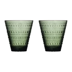 Verres Kastehelmi 30 cl, lot de 2, Vert pin