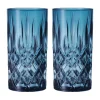 Verres Noblesse Longdrink 39,5 cl lot de 2, Vintage blue