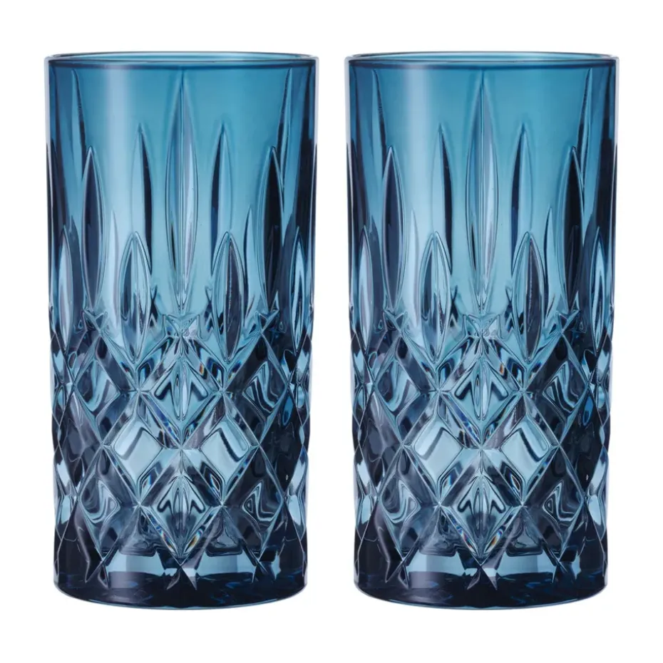 Verres Noblesse Longdrink 39,5 cl lot de 2, Vintage blue