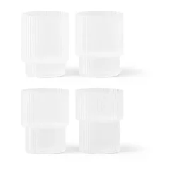 Verres Ripple lot de 4, Frosted