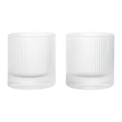 Verres Ripple tumbler 25 cl, 2 pièces, Clear