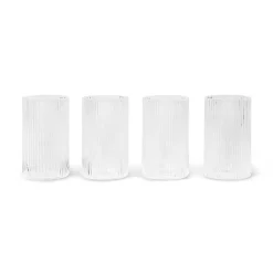 Verrines Ripple 14 cl Lot de 4, Clear