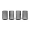 Verrines Ripple 14 cl Lot de 4, Smoked grey