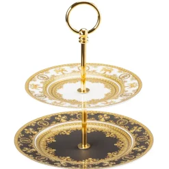 Versace I love Baroque présentoir à gâteaux, Deux étages