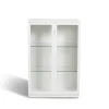 Vitrine Aoko 120 cm, Blanc laqué