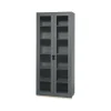 Vitrine haute Snö F, Storm grey, support en bouleau, dj.30 cm