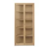 Vitrine Reed 70x155 cm, Natural oak