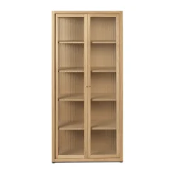 Vitrine Reed 70x155 cm, Natural oak