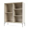 Vitrine Ripple II 69,6x82,2x30 cm, Oat-pieds Chrome
