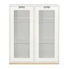 Vitrine Snö E, White, support en bouleau, dj.42 cm
