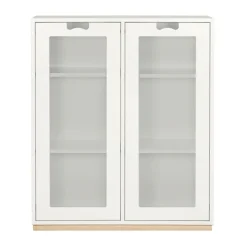 Vitrine Snö E, White, support en bouleau, dj.42 cm