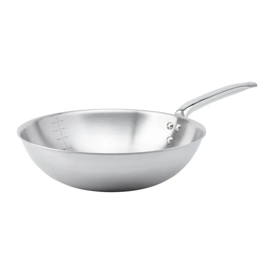 Wok Alchimy en acier inoxydable, Ø32 cm