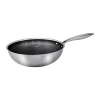 Wok Hâws Santo hybrid coating 28 cm, Acier inoxydable