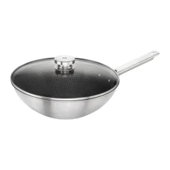 Wok Zwilling Plus Joy antiadhésif Ø30 cm, Acier inoxydable